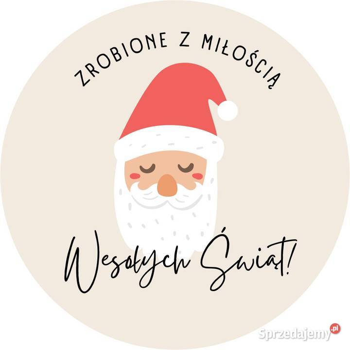 Naklejki świąteczne na prezenty zestaw mix 40 mm małopolskie