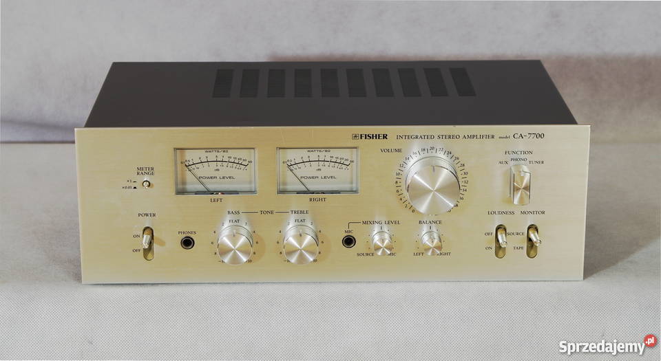 Fisher CA7700 wzmacniacz vintage na wychyłach Szczodre sprzedam