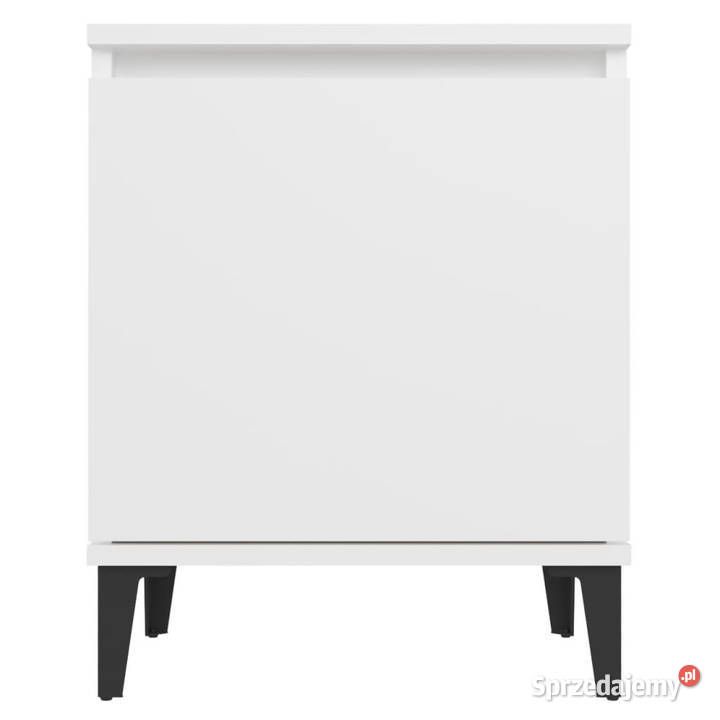Szafka nocna z metalowymi nóżkami biała 40x30x50 Warszawa