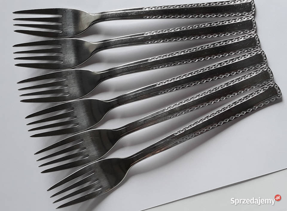 Widelce obiadowe 1 CAVALIER Gerlach sztućce PRL Dąbrowa Górnicza