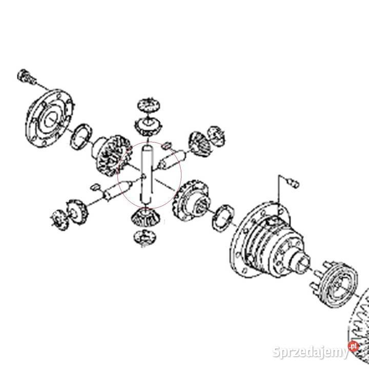 Wałek 4WD 20 x 122 mm Kubota L2000 L2050 L2250 Tajęcina