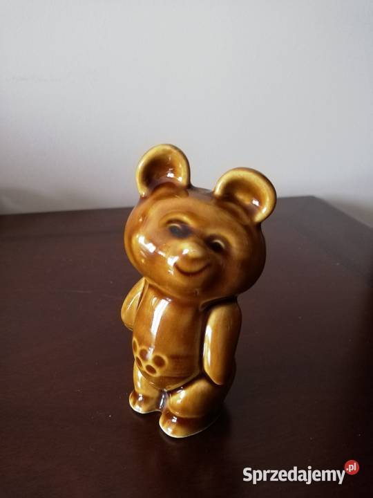 Figurka olimpijski miś porcelanowy 1980r Lublin