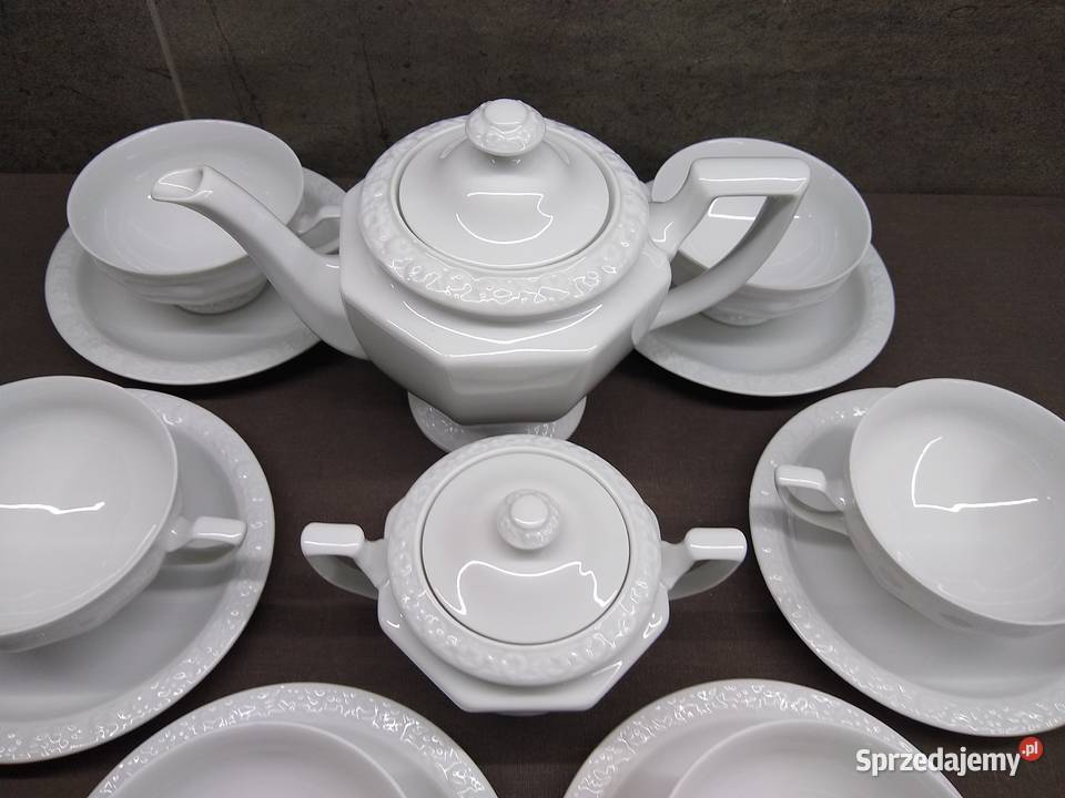 Serwis do herbaty Rosenthal Biała Maria Classic wielkopolskie Kalisz
