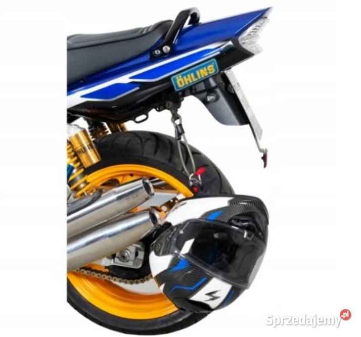 Linka zabezpieczająca kask do motocykla skutera Sosnowiec