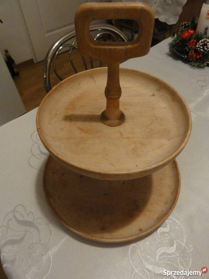 patera drewniana wykonana ręcznie stara drewno Szczecin