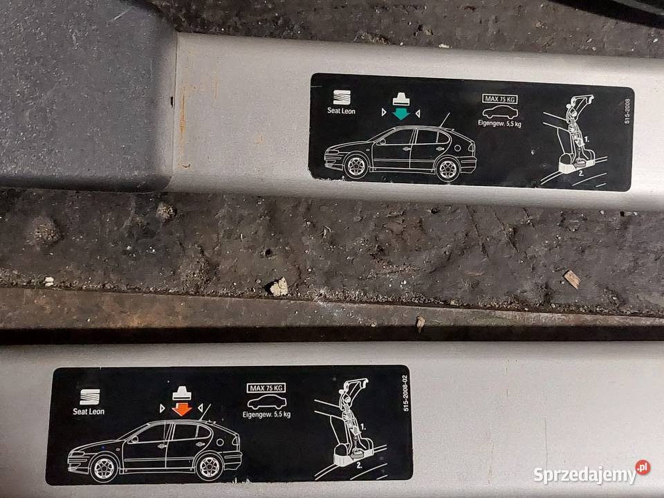 Belki relingi poprzeczki dachowe do Seat Leon 1