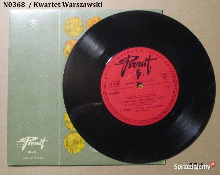 Kwartet warszawski płyta winylowa płytamuzyka Łódź