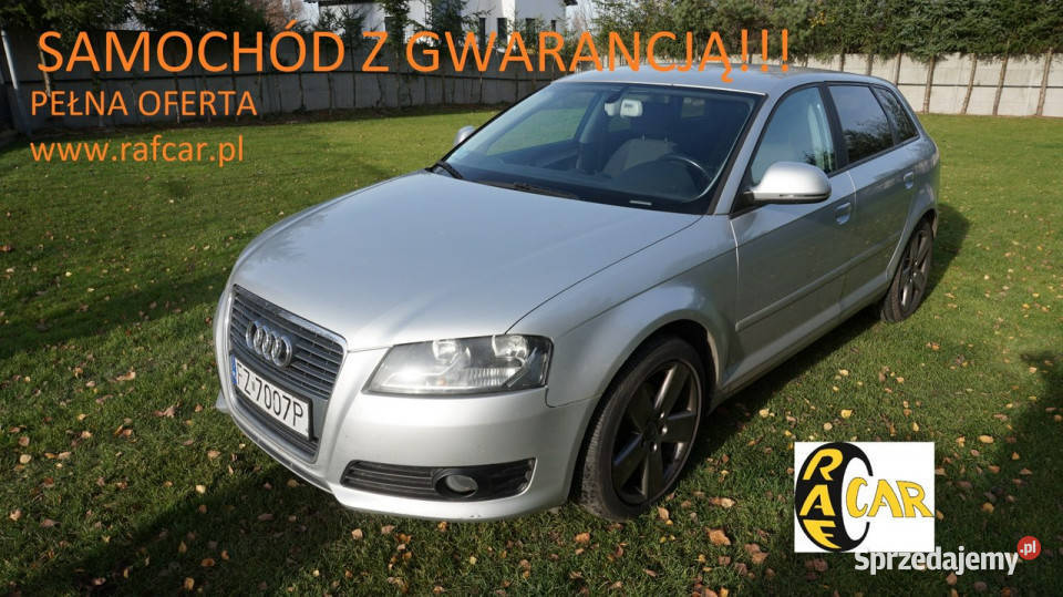 Audi A3 Sportback super stan Gwarancja 8P Zielona Góra