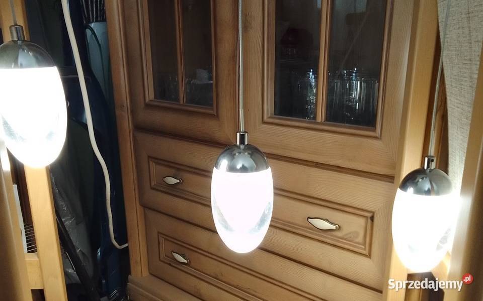 Lampa wisząca 3 x LED 18W Chrom INOX Nowy design Dom i Ogród sprzedam