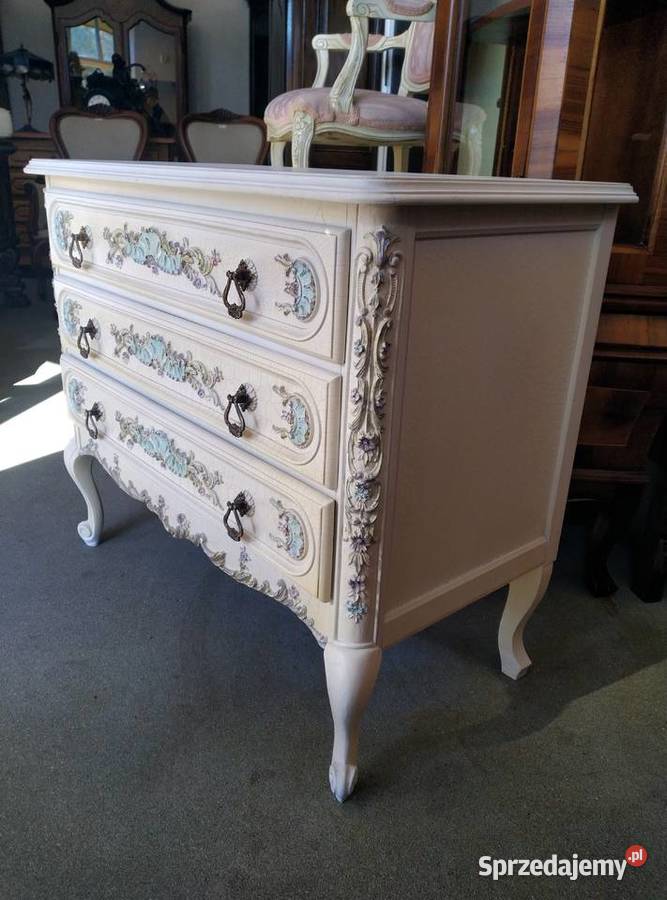 Francuska komoda Ludwik ecru z lustrem Białystok sprzedam