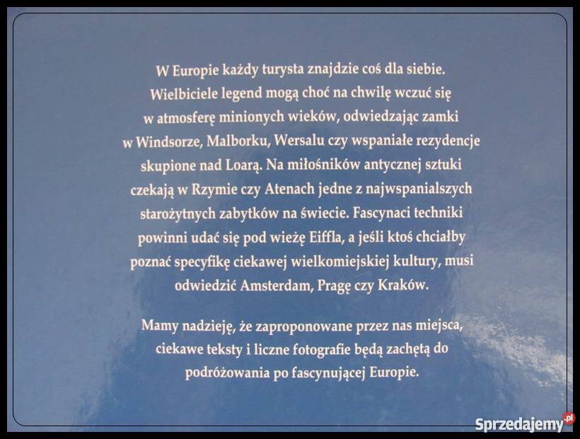 Najpiękniejsze zabytki Europy książka nowa mazowieckie Płock