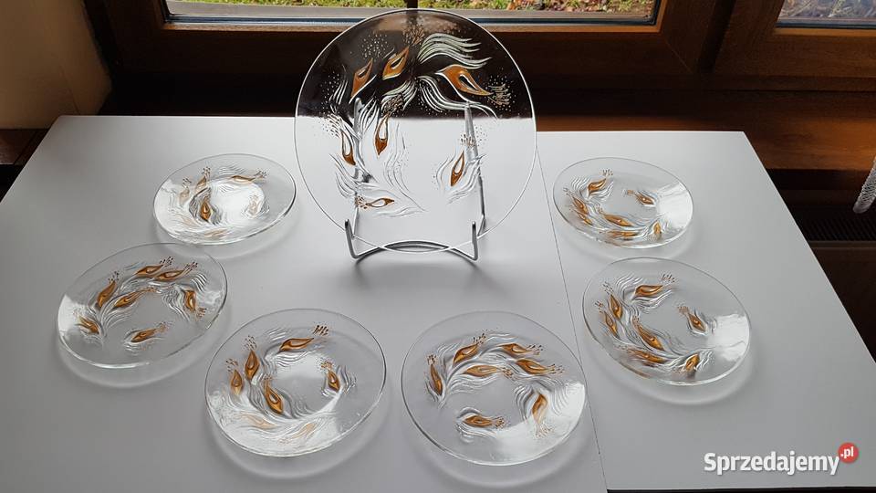 Zestaw 61 talerzyki talerz patera Dream szkło Dąbrowa Górnicza
