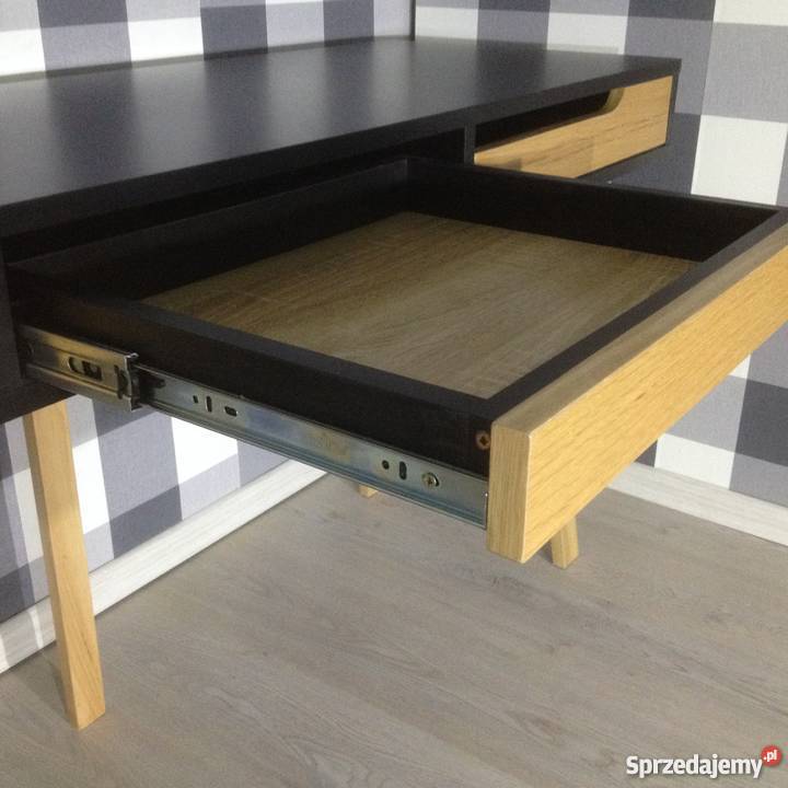 Biurko skandynawskie czarnedąb 160