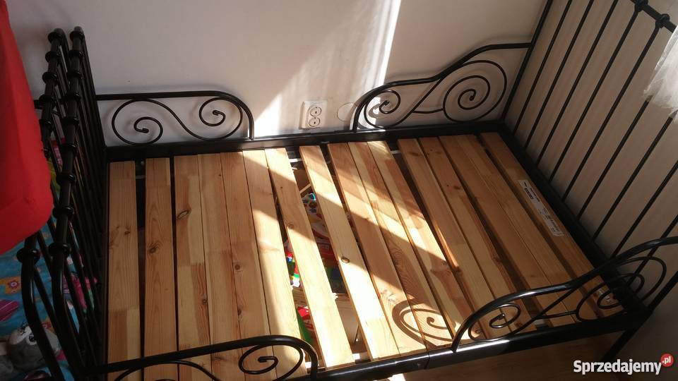 Łóżko MINNEN dziecięce rosnące z IKEA czarne Wrocław