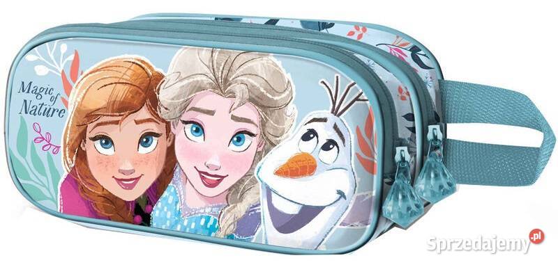 Piórnik 2 Przegrody Disney Frozen 2 Saszetka 3D