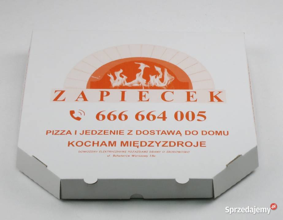 Karotny pudełka na pizzę z nadrukiem boki Lublin sprzedam
