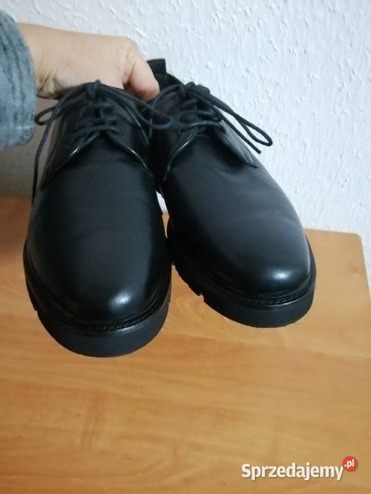 AJ Armani Jeans męskie półbuty wizytowe czarne Zgorzelec