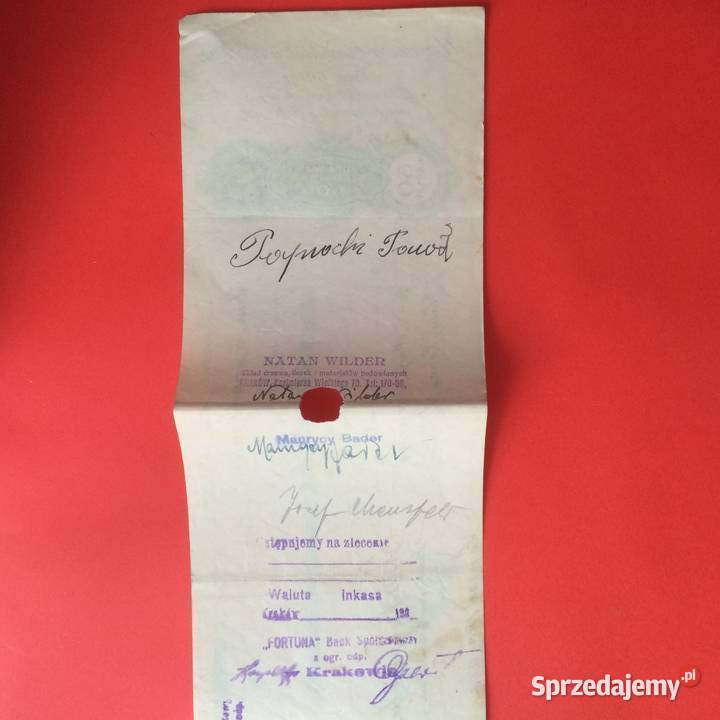 1509 Weksel Wystawiony w Krakowie 6