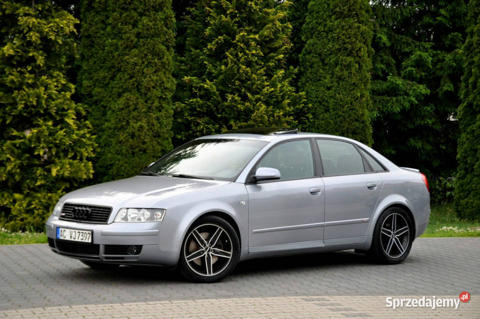 Audi A4 24i V61702xSLineSkóryFotele isofix Ostrów Mazowiecka