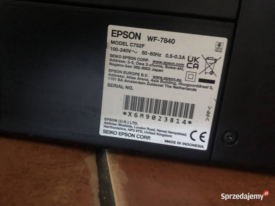 Drukarka Epson WF 7840 A3