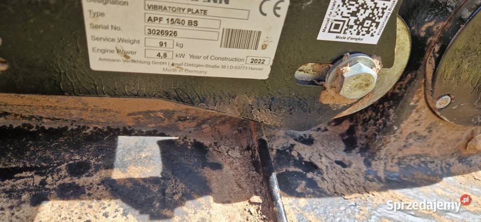 Zagęszczarka Amman apf 1440bs 91 2022 23 Namysłów sprzedam