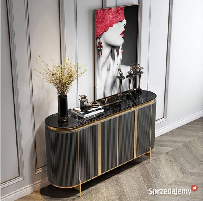 Komoda złota grafitowa Omega Glamour Premium