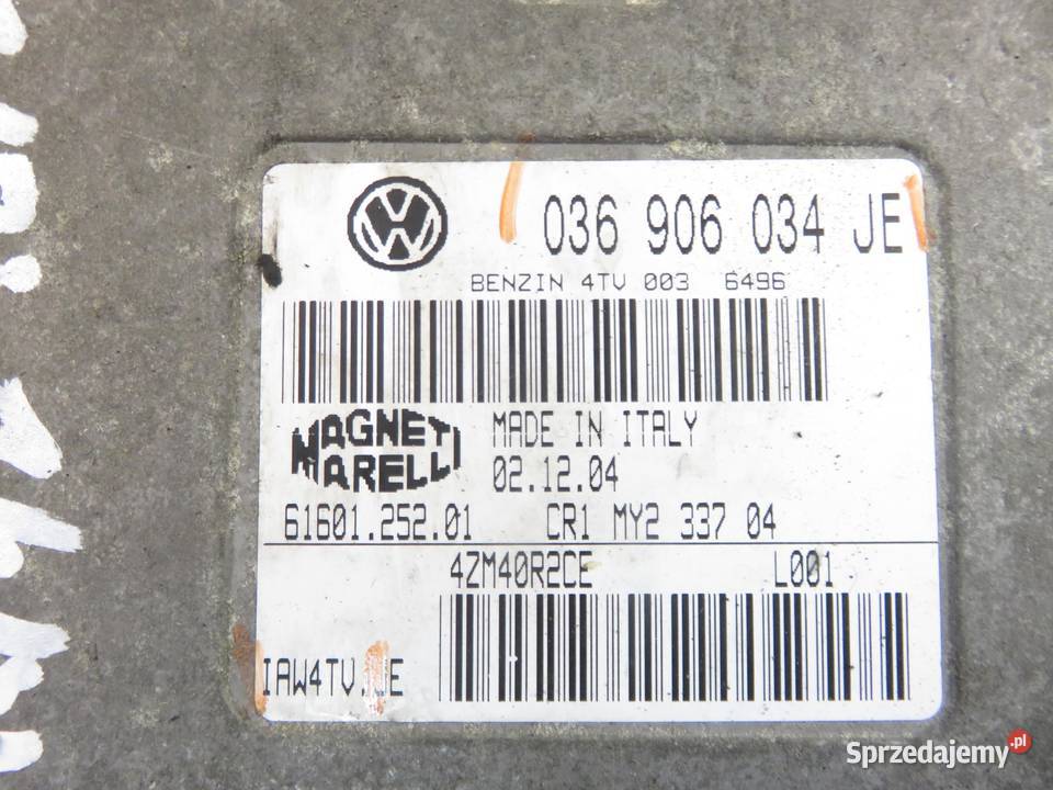 STEROWNIK SKODA FABIA I 14 16V BKY 036906034JE sprzedam