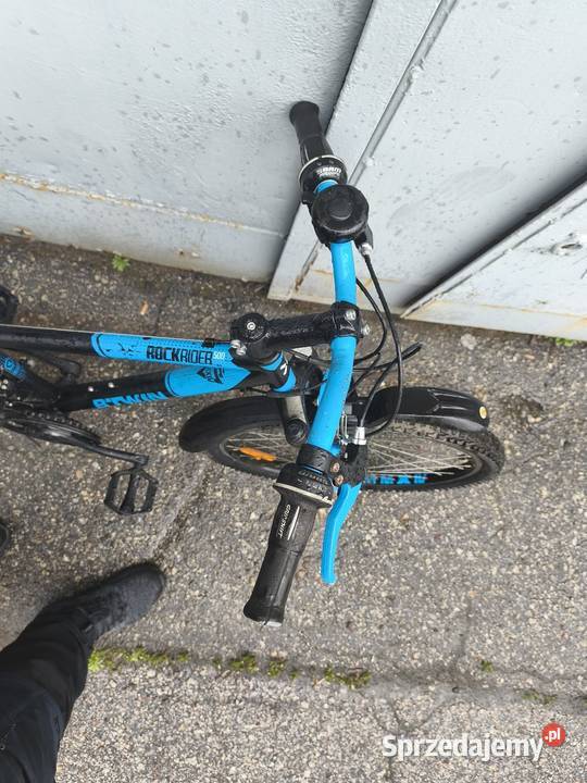 Tanio rower btwin Rockrider 500 koła 24 czarno