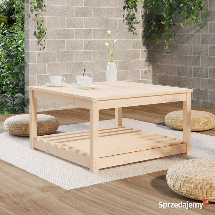 Stolik ogrodowy 825x825x45 lite drewno sosnowe mazowieckie Warszawa