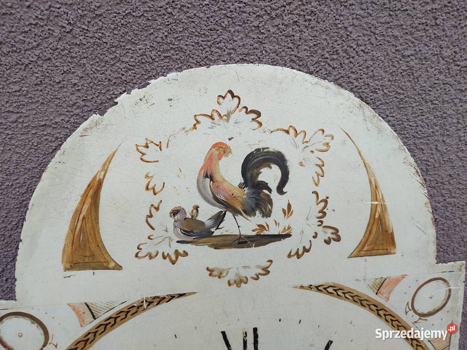 T132 Tarcza zabytkowego zegara podłogowego Tczew