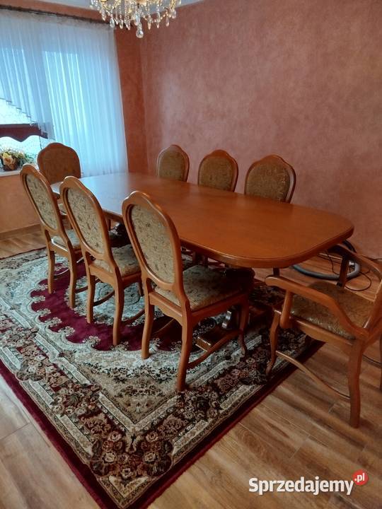 Duży stół rozkładany plusk krzesła komplet małopolskie Rabka-Zdrój