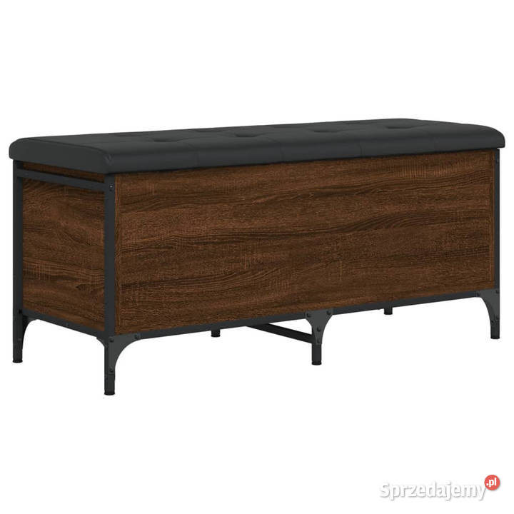 Ławka ze schowkiem brązowy dąb 102x42x45 sprzedam