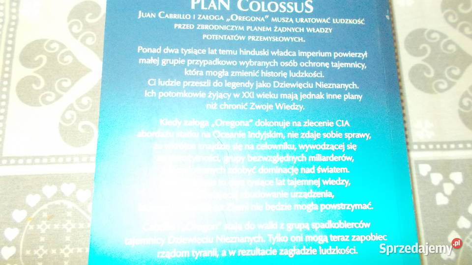 Clive Cussler Plan Colossus Kraków sprzedam