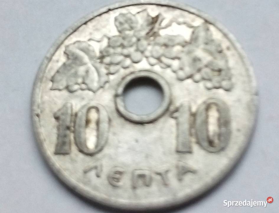 GRECJA10 LEPTA1954 r Z OTWOREM Legionowo
