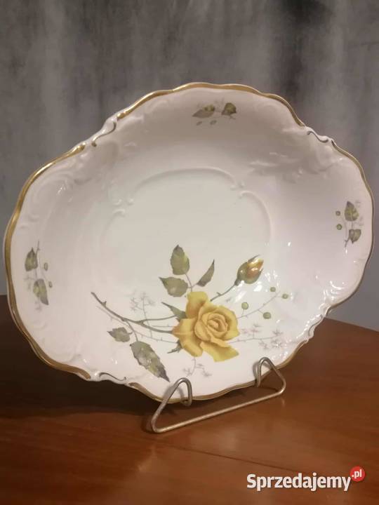 Duży Półmisek Owalny Róża Wałbrzych PRL sprzedam