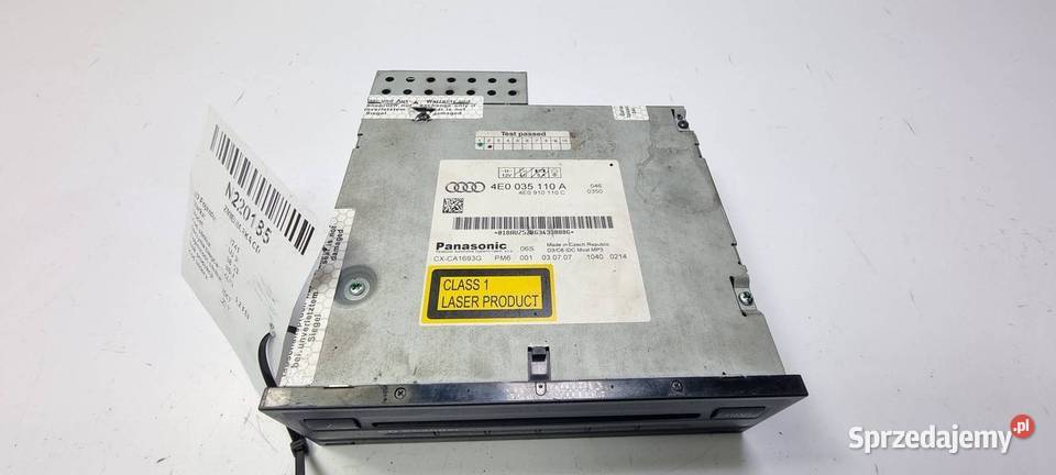ZMIENIARKA CD AUDI S8 D3 4E0035110A Lipno