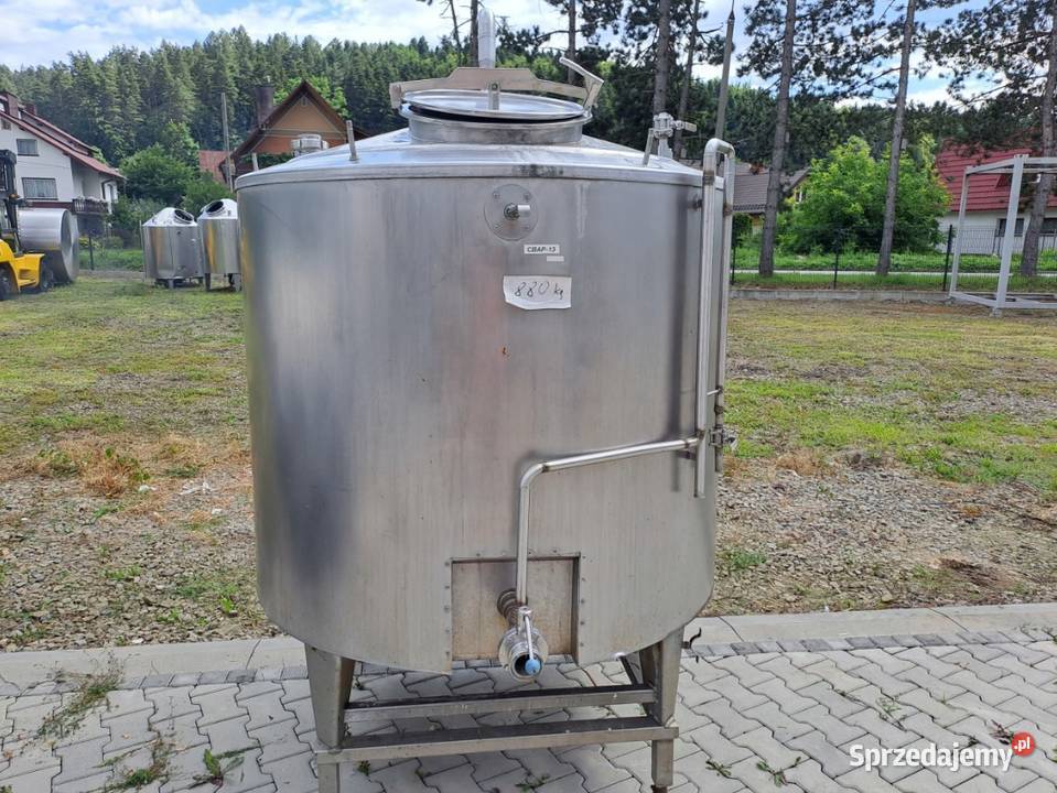 Zbiornik nierdzewny kwasoodporny z mieszadłem i Stary Sącz