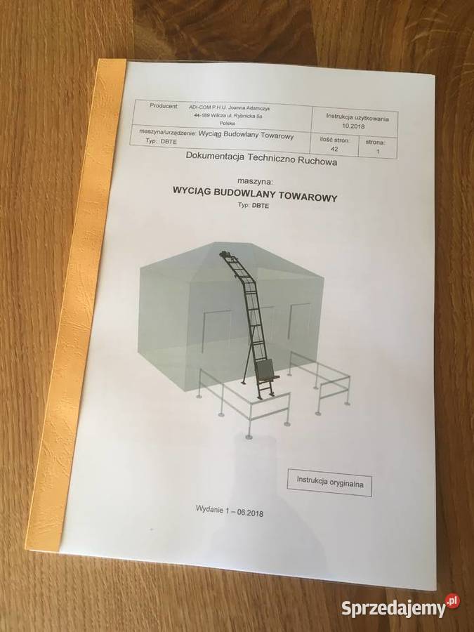Winda dekarska wyciąg model 2020 14m Wilcza