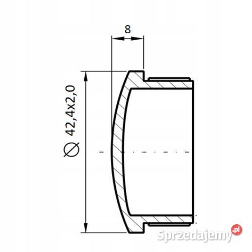 ZAŚLEPKA SOCZEWKA RURY 424X20MM AISI 304 Gdów