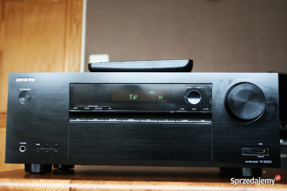 Amplituner Onkyo TX SR 252 wzmacniacz z USB kino Gdańsk