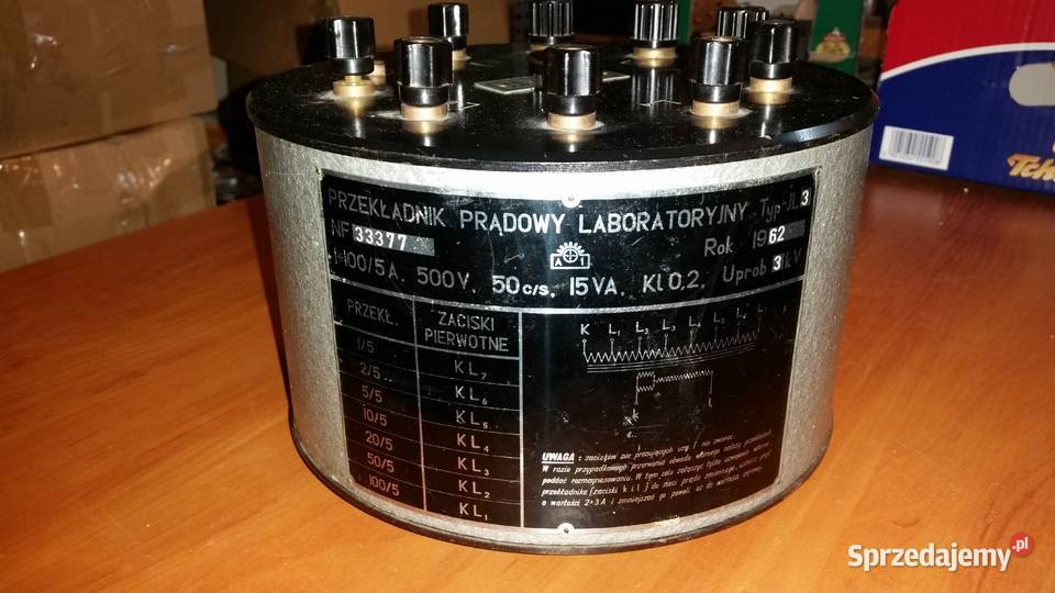 Przekładnik laboratoryjny prądowy JL3 kl 02 15VA dolnośląskie Wrocław
