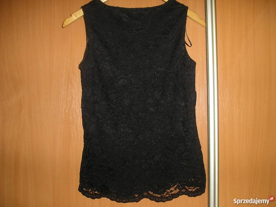 koronkowa czarna bluzka M 38 nowa Słupsk