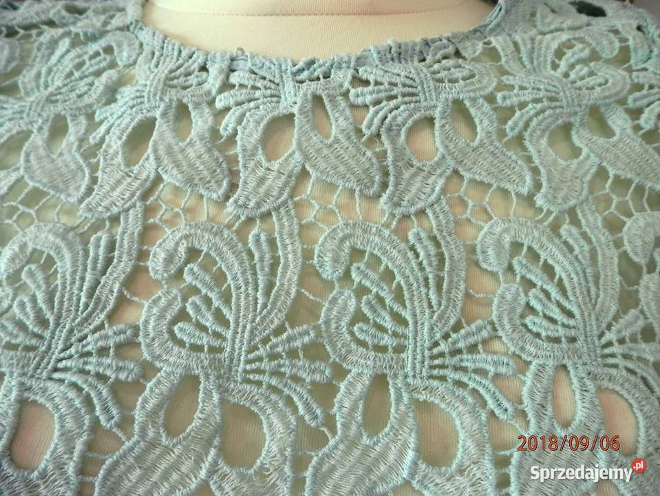 Bluzka Zara Ażurowa Koronkowa Modne Plecy Nowa z Łomża