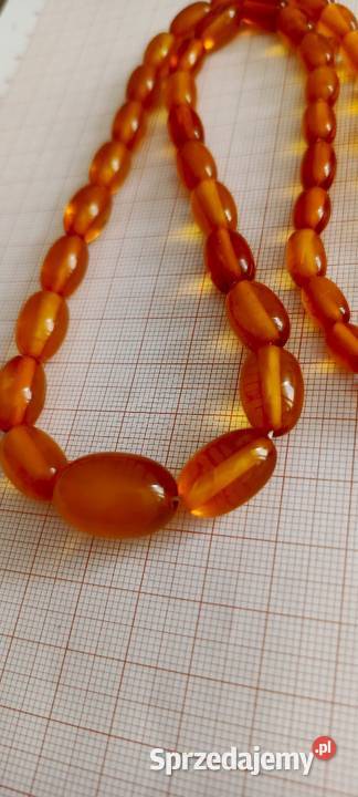 Naszyjnik bursztyn bałtycki oliwki vintage Białystok