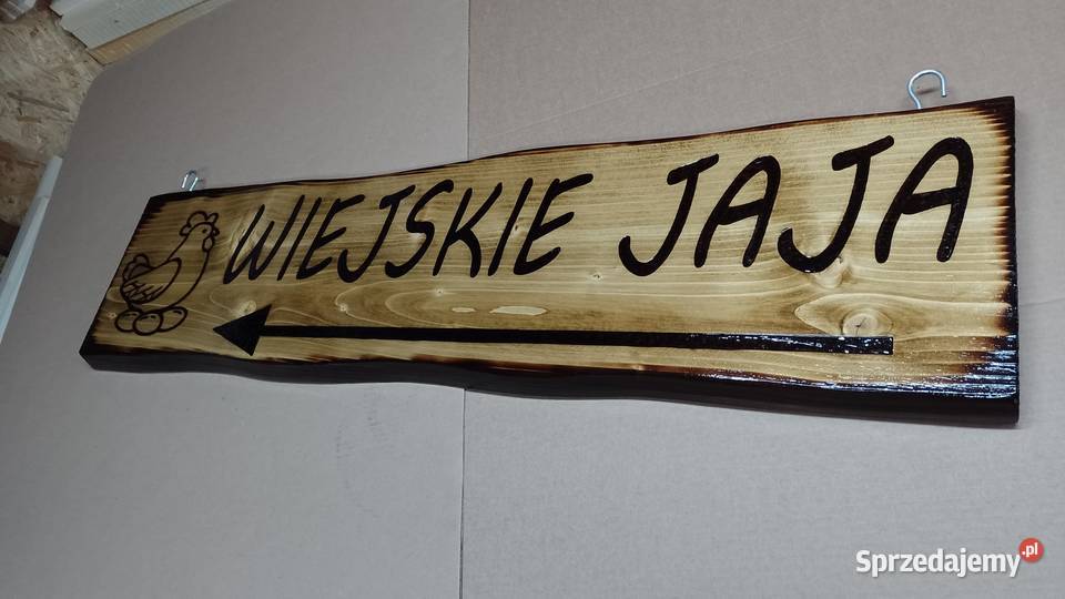 Szyld drewniany kierunkowy informacyjny napisy Pozostałe Gdańsk