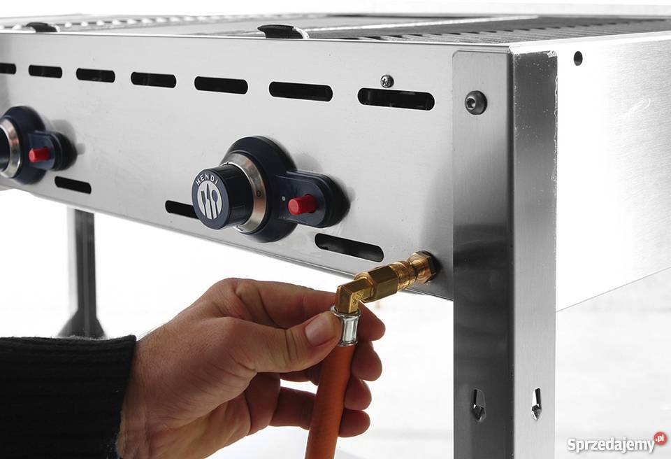 Profesjonalny grill gazowy Hendi 2 palniki FV Poczesna