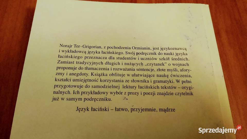 Disco linguam latinam podręcznik języka Gdańsk sprzedam
