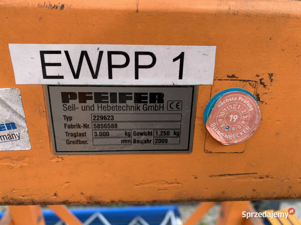 Trawersa uchwyt do transportu kręgów blachy 30T