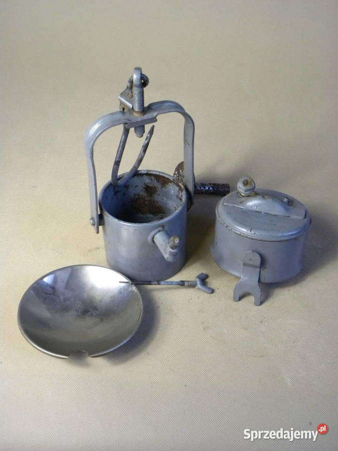 Kolekcjonerska polska lampa górnicza karbidowa Antyki Legnica