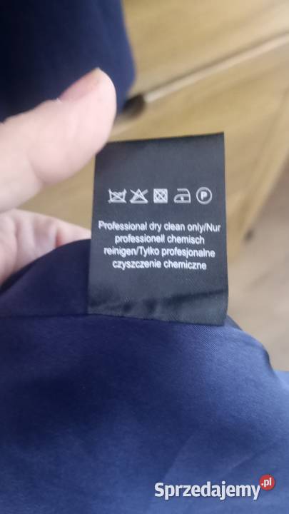 Krótki płaszcz old money granatowy Białystok sprzedam